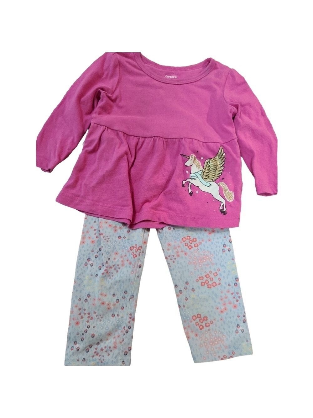 Girls' 4-Piece Carter's Set: Pajamas & Outfit, 6-9 Mos